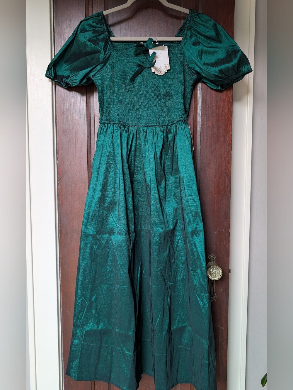 NWT Ivy City Co Tafetta Green Dress